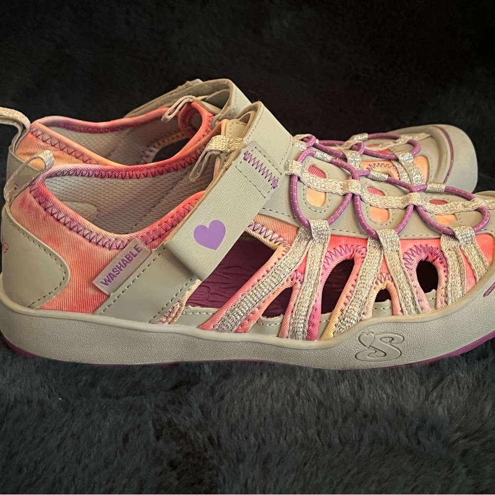 Kids' Washable Sandals - Grey and Pink